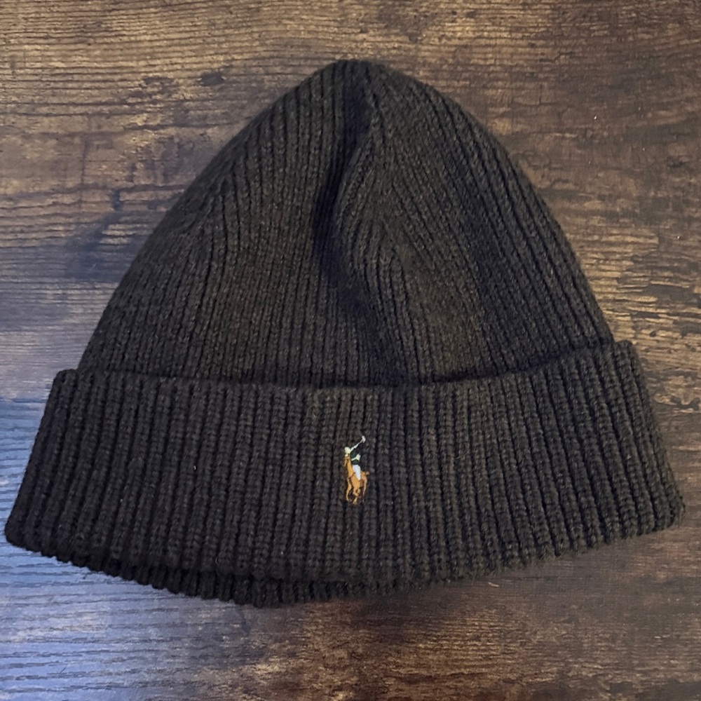 Polo by Ralph Lauren Brown Knit Beanie